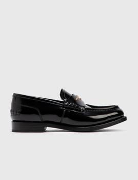 亚历山大王鞋帆布鞋, Alexander Wang | CARTER LOGO LEATHER  LOAFERS商品图片 