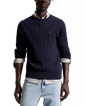 Tommy Hilfiger | 男士经典绞花圆领毛衣,商家Macy's,价格¥376