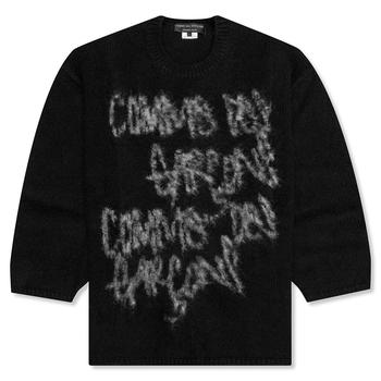 推荐Comme Des Garcons Homme Plus Sweater - Black/Pattern A商品