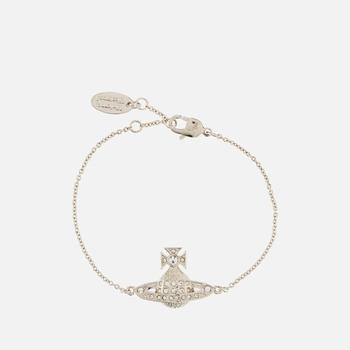 Vivienne Westwood Women's Minnie Bas Relief Bracelet - Platinum/Crystal,价格$117.94