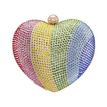 推荐Women's Crystal Heart Minaudiere Bag商品