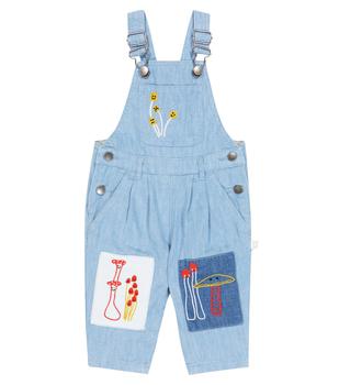 商品Stella McCartney | Baby embroidered denim overalls,商家MyTheresa,价格¥747图片