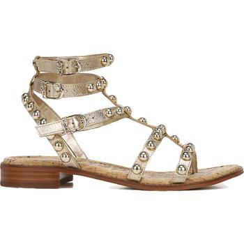 美国sam edelman拖鞋, Sam Edelman | Sam Edelman Womens Eavan Leather Embellished T-Strap Sandals商品图片 4折