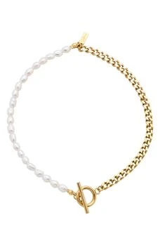 st. Moran | Angel Freshwater Pearl & Curb Chain Anklet, 4mm,商家Nordstrom Rack,价格¥517