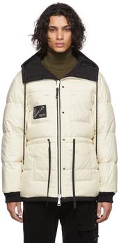 moncler羽绒服, Moncler | 7 Moncler FRGMT Hiroshi Fujiwara Reversible Off-White Down Glostery Jacket商品图片 