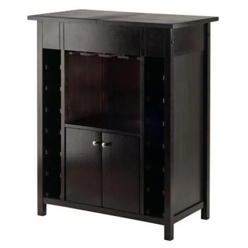 Hivvago | Wine Cabinet Expandable Top Espresso,商家Premium Outlets,价格¥3265
