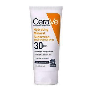 推荐CeraVe Hydrating Sunscreen SPF 30 Body, 5 oz商品