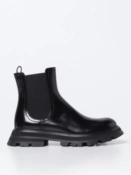 推荐Alexander McQueen ankle boots in brushed leather商品