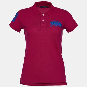 Ralph Lauren | Ralph Lauren Pink Logo Embroidered Cotton Pique Polo T-Shirt S商品图片,