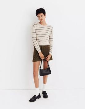 Madewell | Lawson Crop Pullover Sweater in Stripe商品图片,8.6折, 满$100享7.5折, 满折