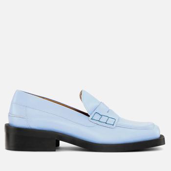 Ganni, Ganni | Ganni Women's Leather Loafers - Placid Blue商品图片 3折