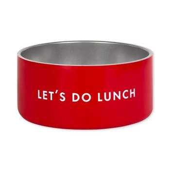 Kate Spade | Large Red & Pink Stainless Steel Dog Bowl,商家Macy's,价格¥275