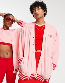 推荐adidas Originals 'adicolor 70s' unisex cardigan in pink商品