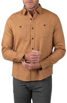 推荐Flannel Twill Button-Up Shirt商品