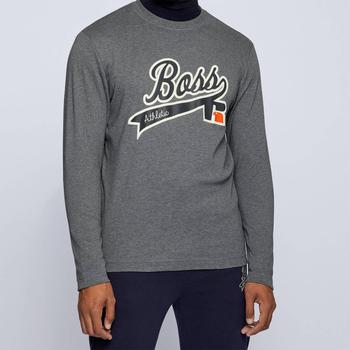 Hugo Boss | BOSS X Russell Athletic Men's Long Sleeve T-Shirt - Medium Grey商品图片,6折
