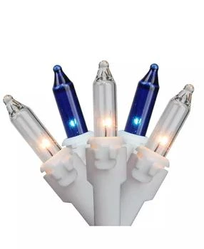 Northlight | Set of 50 Blue and Clear Mini Window Curtain Icicle Christmas Lights - White Wire,商家Macy's,价格¥90