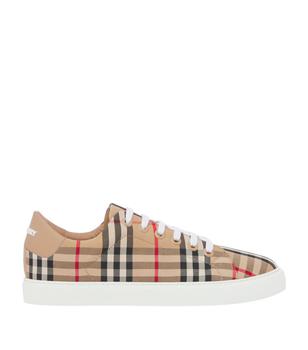 推荐Leather-Trim Vintage Check Sneakers商品