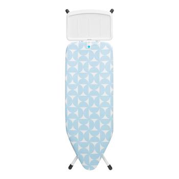 商品Brabantia | Ironing Board C, 49 x 18", 124 x 45 Centimeter with Solid Steam Unit Holder, 1" 25 Millimeter and White Frame,商家Macy's,价格¥1791图片