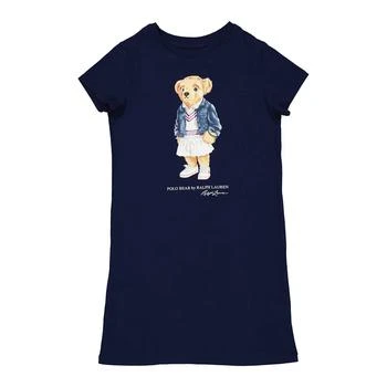 Ralph Lauren | Girls Polo Bear Cotton Jersey T-shirt Dress 5折, 满$75减$5, 满减