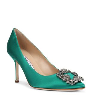 Manolo Blahnik, Manolo Blahnik | Satin Hangisi Pumps 90商品图片 