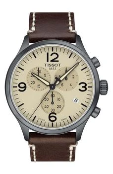 Tissot | Chrono XL Leather Strap Chronograph Watch, 45mm,商家Nordstrom Rack,价格¥1752