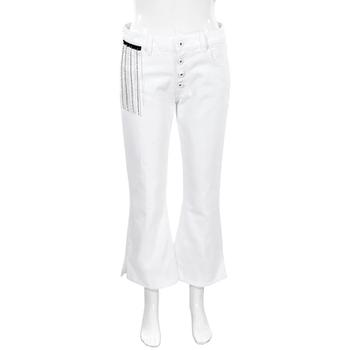 推荐Each X Other White Kick Fit Cropped Flare Jeans, Waist Size 26商品