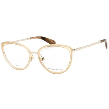 推荐Kate Spade Women's Eyeglasses - Crystal Beige/Gold Cat Eye Frame | Audri/G 02T3 00商品