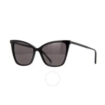 Yves Saint Laurent | Black Cat Eye Ladies Sunglasses SL 384 001 55 4.7折, 满$200减$10, 满减