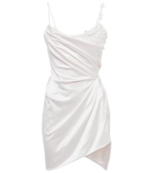 Vivienne Westwood | Bridal embellished satin minidress商品图片,
