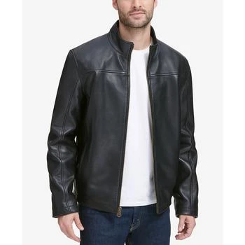 推荐Men's Smooth Leather Jacket, Created for Macy's商品