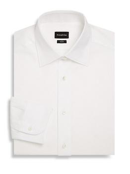 zegna 衬衫, Zegna | Regular-Fit Long-Sleeve Cotton Dress Shirt商品图片 