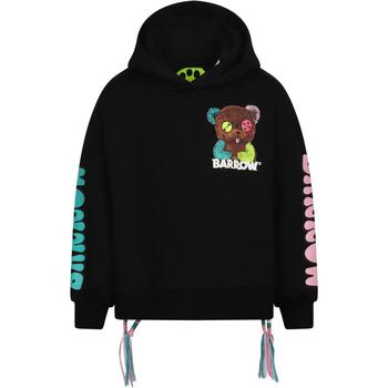 推荐Logo teddy cropped hoodie in black商品