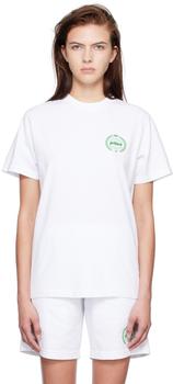Sporty & Rich | White Prince Edition Crest T-Shirt商品图片,6.2折