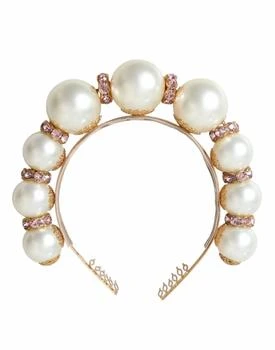 Dolce & Gabbana | Dolce & Gabbana  Faux ivory Crystal Embellished Headband Women's Diadem,商家Premium Outlets,价格¥5376
