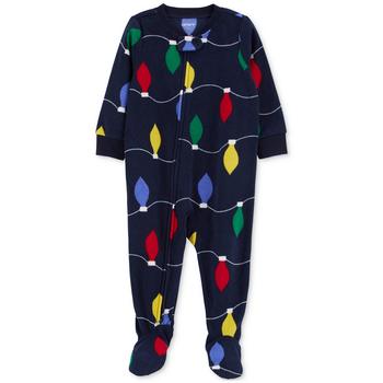 商品Carter's | Toddler Holiday Lights Fleece Footed Pajamas,商家Macy's,价格¥169图片