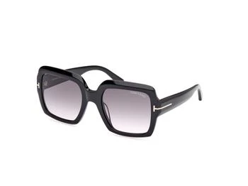 Tom Ford | Kaya Smoke Gradient Square Ladies Sunglasses FT1082 01B 54 4.8折, 满$200减$10, 满减