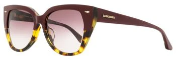 Longines | Longines Women's Butterfly Sunglasses LG0016H 71T Bordeaux/Havana 55mm 3折