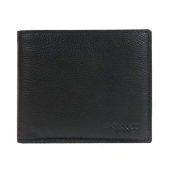 商品COACH 男士黑色短款钱夹礼盒 F64118BLK图片