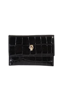 Alexander McQueen | Alexander McQueen Skull Embossed Cardholder,商家Cettire,价格¥1239