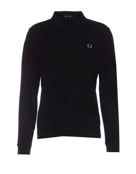 Fred Perry | Fred Perry Long Sleeved Logo Embroidered Polo Shirt 5.7折