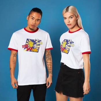 商品Star Trek | Retro Captain Kirk Star Trek T-shirt - White/ Red Ringer,商家Zavvi US,价格¥150图片