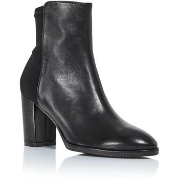 stuart weitzman 靴, Stuart Weitzman | Stuart Weitzman Womens Harper Leather Block Heel Ankle Boots商品图片 3.1折