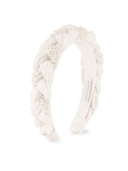 Loeffler Randall, Loeffler Randall | Leon Braided Organza & Faux Pearl Headband商品图片 