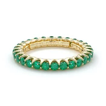 The Eternal Fit | The Eternal Fit 14K 1.43 ct. tw. Emerald Eternity Ring,商家Premium Outlets,价格¥6002