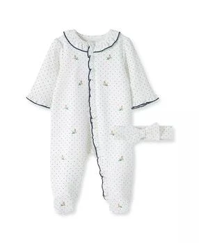 Little Me | Baby Girls Rosebud Footed Coverall and Headband, 2 Piece Set,商家Macy's,价格¥98