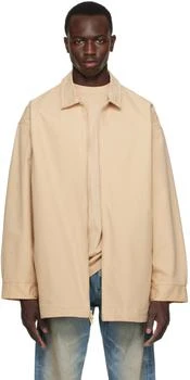 Essentials | Beige Zip Jacket 4.7折