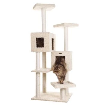 Macy's | Multi-Level Real Wood Cat Tree With Two Spacious Condos,商家Macy's,价格¥2417