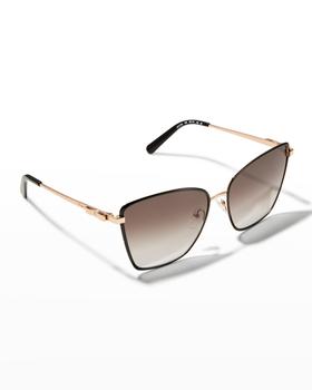 菲拉格慕眼镜, Salvatore Ferragamo | Vara Bow Metal Butterfly Sunglasses商品图片 