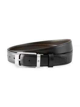 推荐Rectangular Shiny Stainless Steel Pin Buckle Leather Belt商品