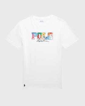 Ralph Lauren | Boy's Paint-Splatter Logo-Print T-Shirt, Size 2-4商品图片,